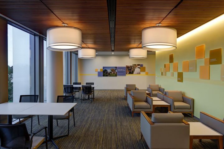 Shadow Double Layer Pendant Lighting At Provo Missionary Training Center