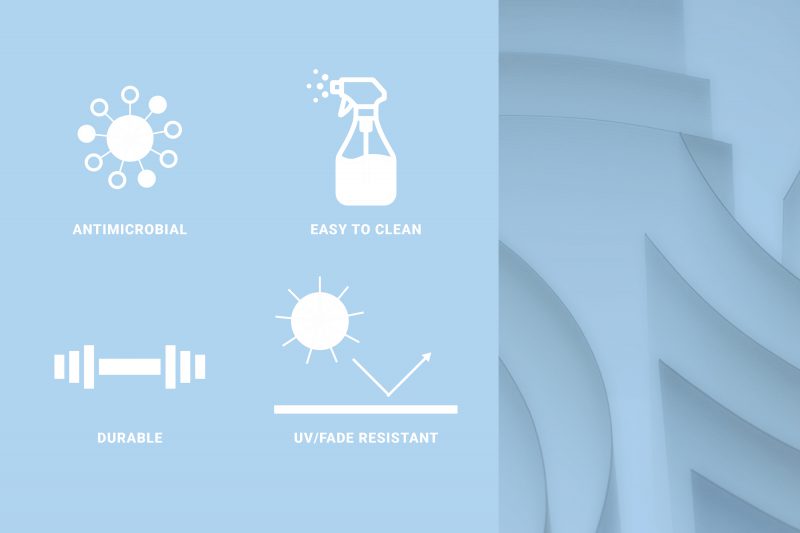 Lumetta’s Lumenate® antimicrobial shade material was developed by formulating a material that would inhibit the growth of bacteria and other microbes.