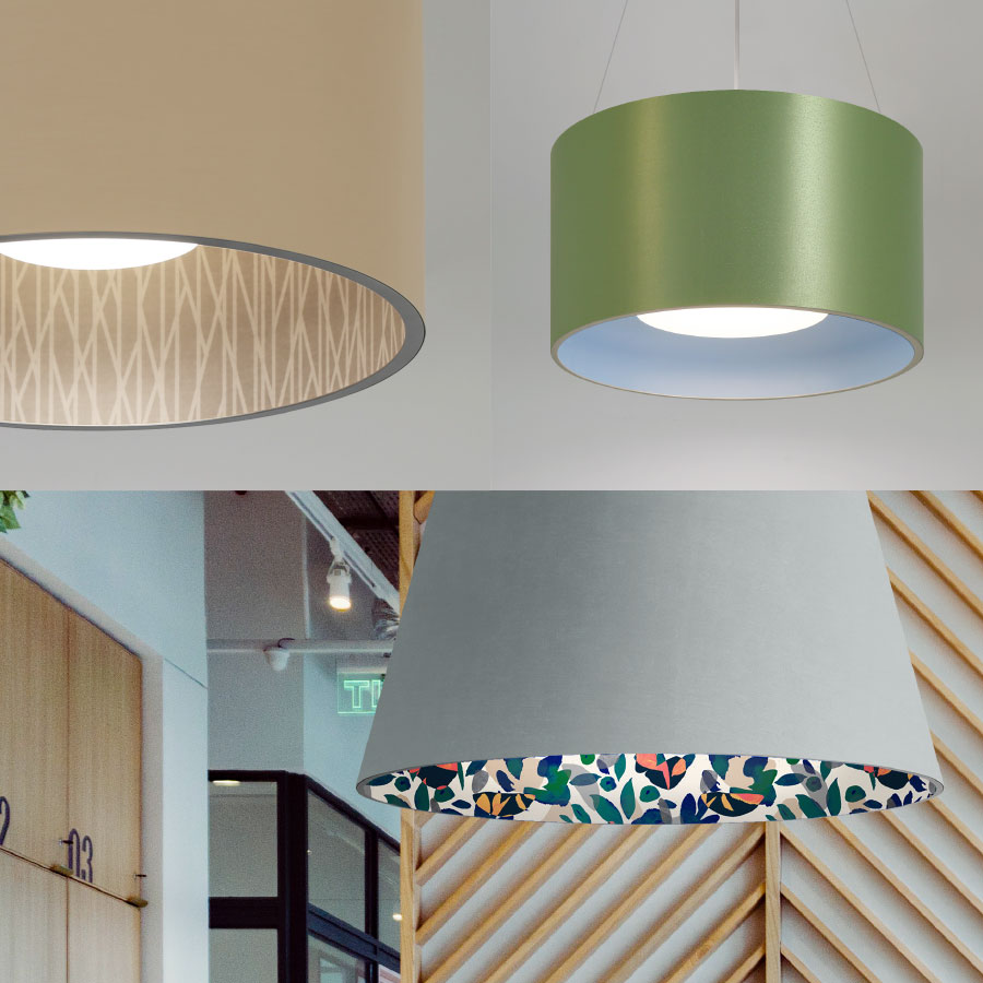 The L2 Collection lighting is about creative expression. Choose complementary interior and exterior Lumenate® shades for an eye-catching combination.