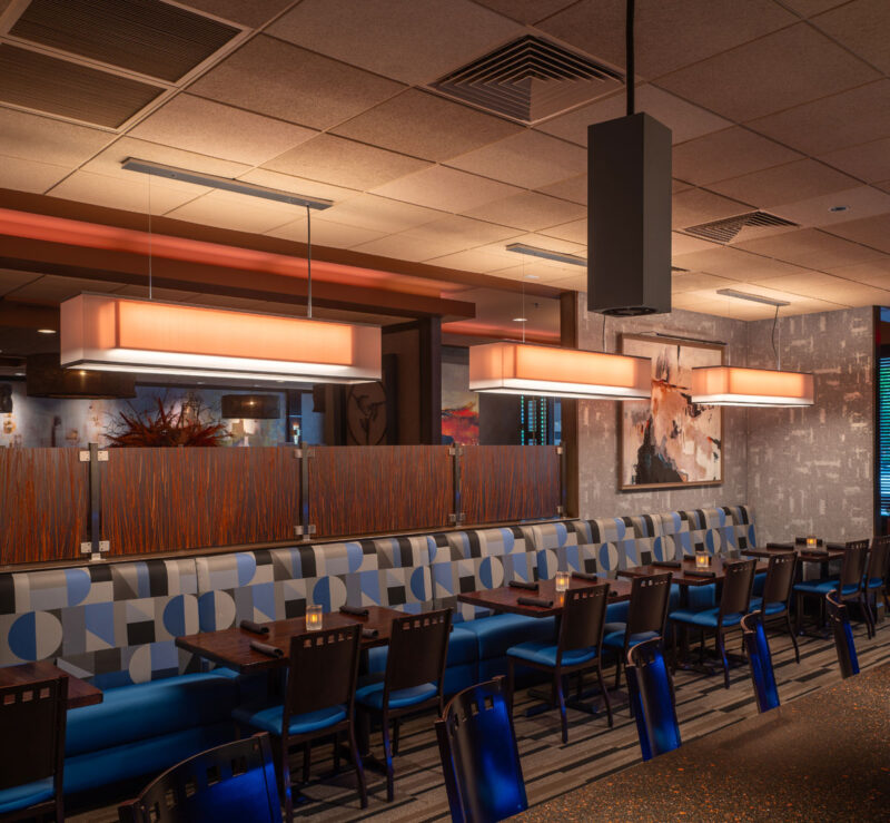 Lumetta Shadow Pendant Lighting at Jim's Place Restaurant and Bar