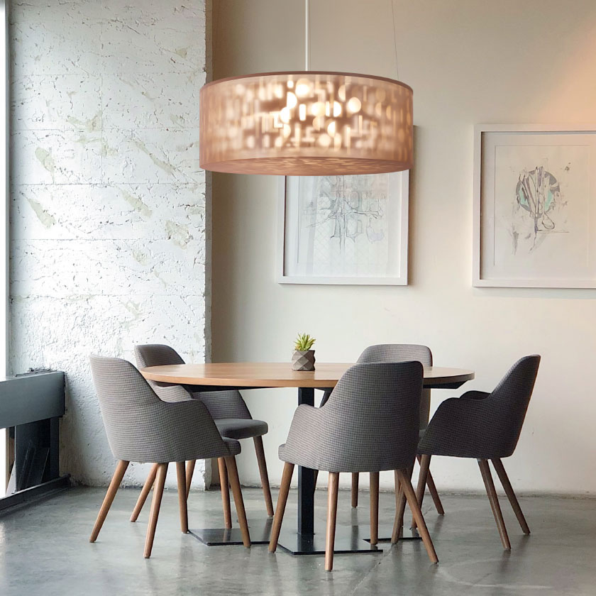 Lumetta's Echo Pendant light is an artistic expression of light and shadow.